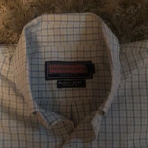 Vineyard vines boys large button down shirt